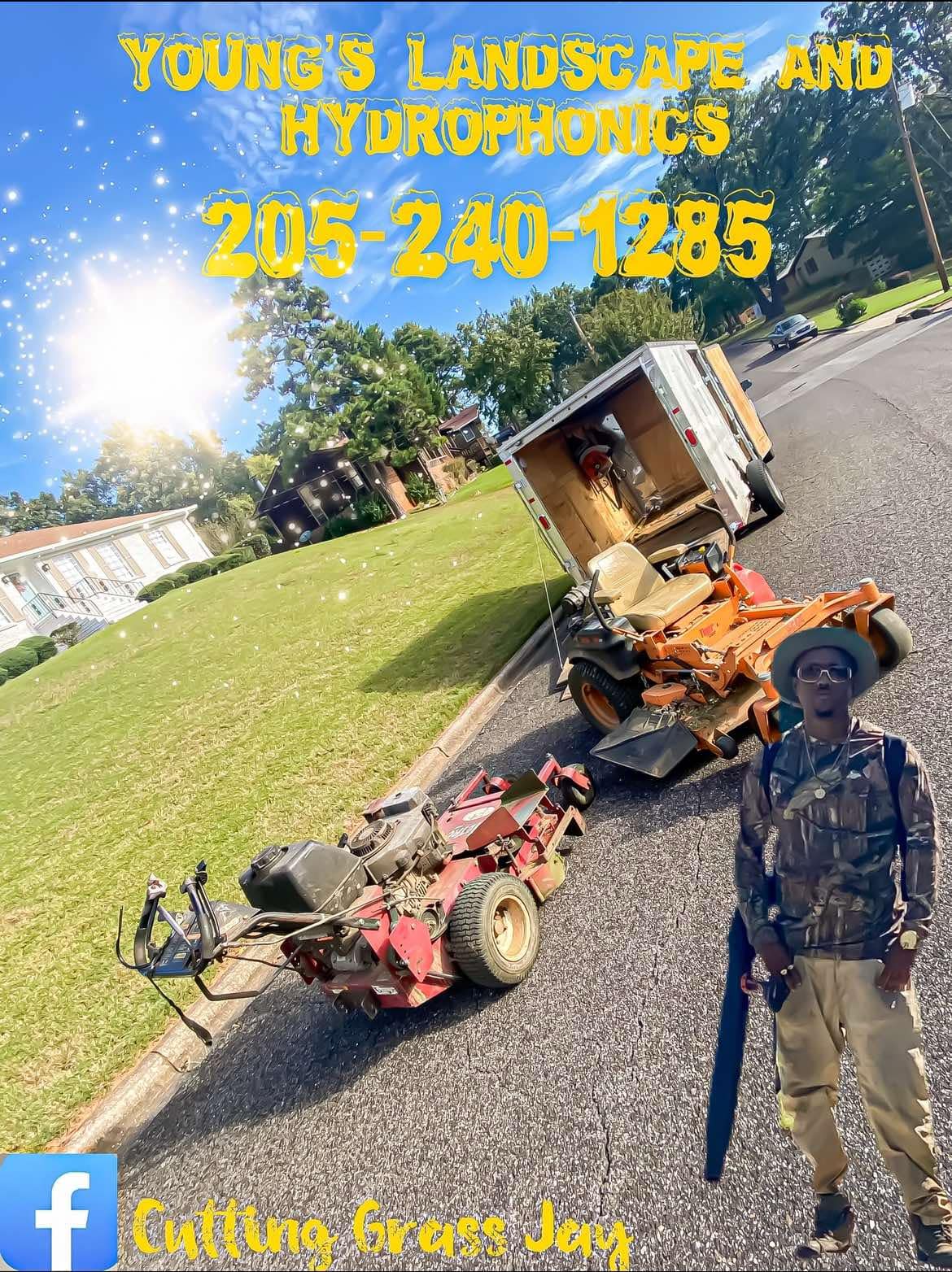 Young's Landscape and Hydrophonics promo with 205-240-1285